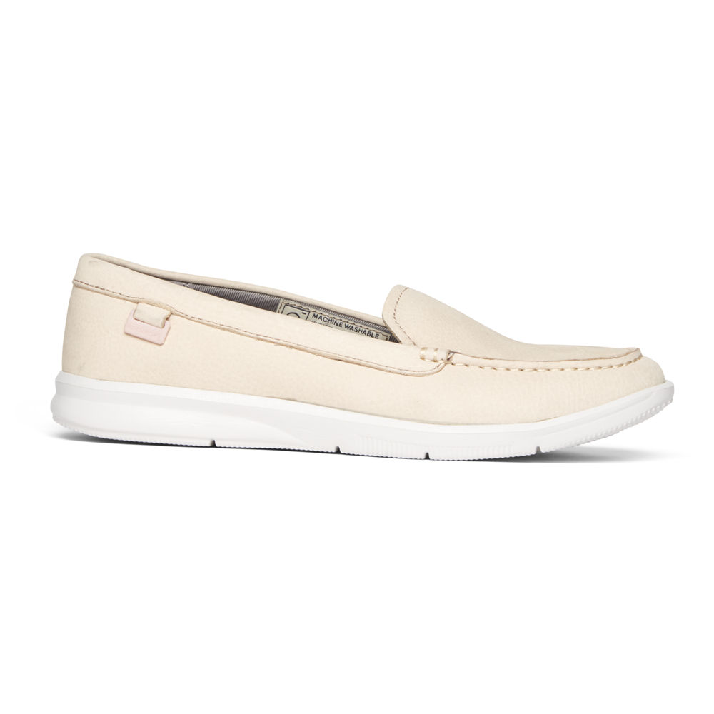 Rockport Singapore Womens Loafers - Ayva Washable White - NK8401597